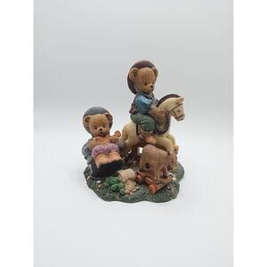 Young's Berry Hill Bears Luke & Zak On The Range VTG 1997 Collectible Figurine